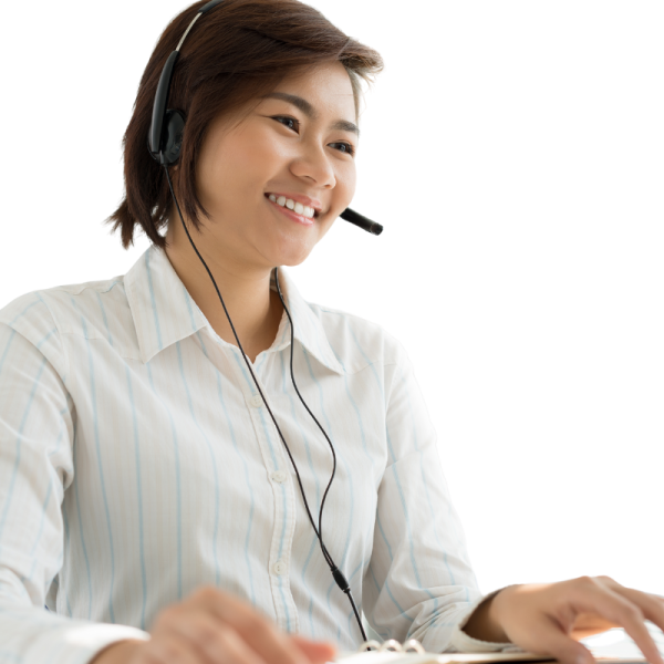 suicide hotline operator helping a caller